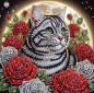 Preview: Diamond Painting Katze im Mondscheinlicht